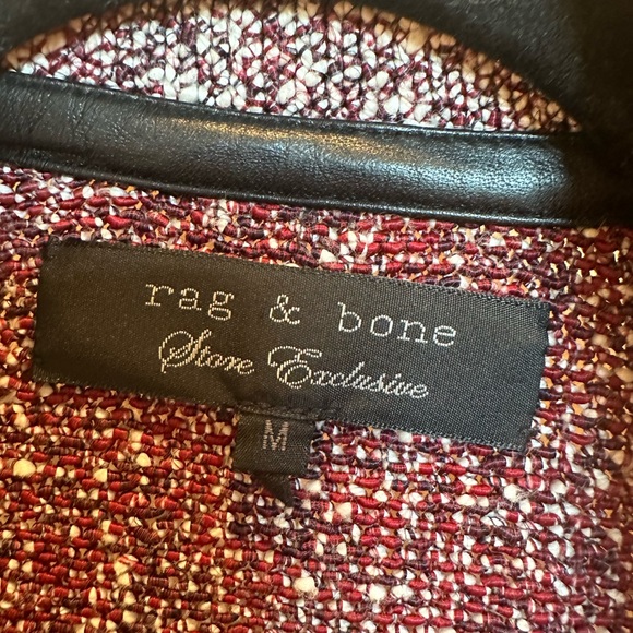 Rag & Bone “Hart” Tweed Multi-Colored Moto Jacket - Picture 8 of 13